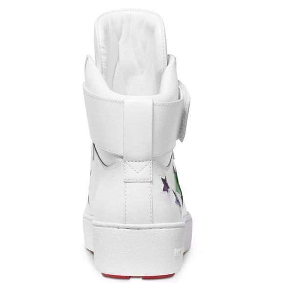 MICHAEL KORS sneakers Trent High Top White with ⭐ - Picture 2 of 8